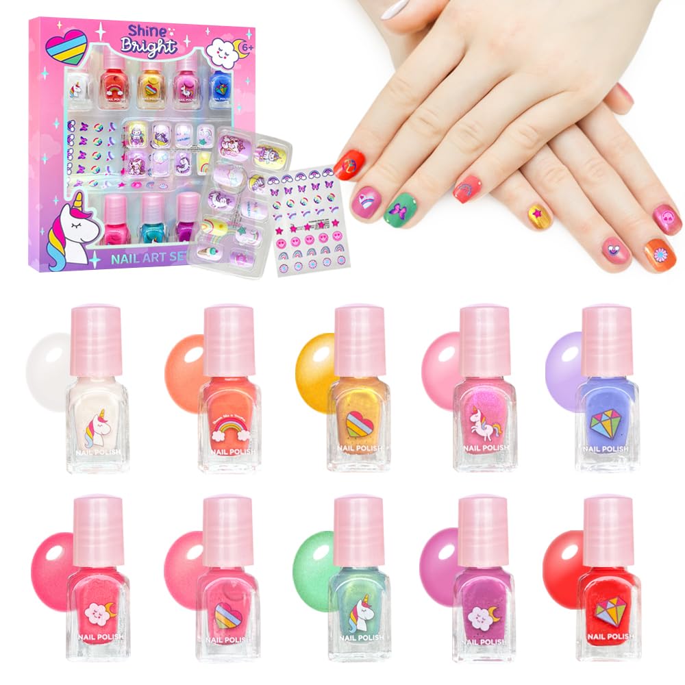 MU Unicorn Fantasy bottle collection shows vibrant colors for kids' nail art.