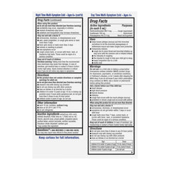 Night Time dosing guidance graphic (6–12 years)