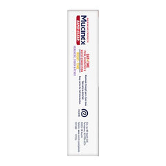 Mucinex Rapid Clear capsule texture close-up suggesting fast-acting relief.
