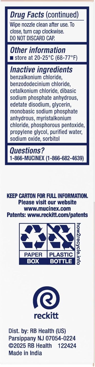 Mucinex Sinus-Max pack of 3 bottles for value and convenience.