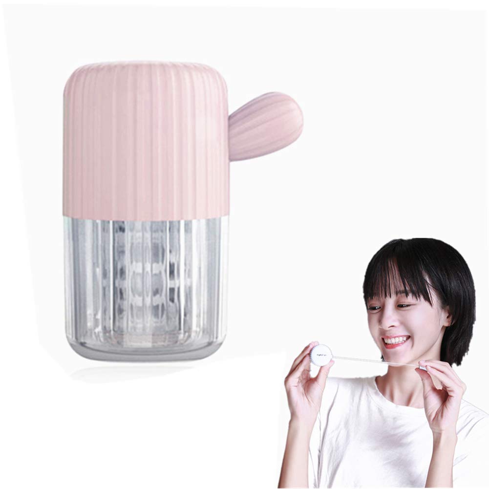 MUDOR portable contact lens cleaner machine in cherry pink, front view