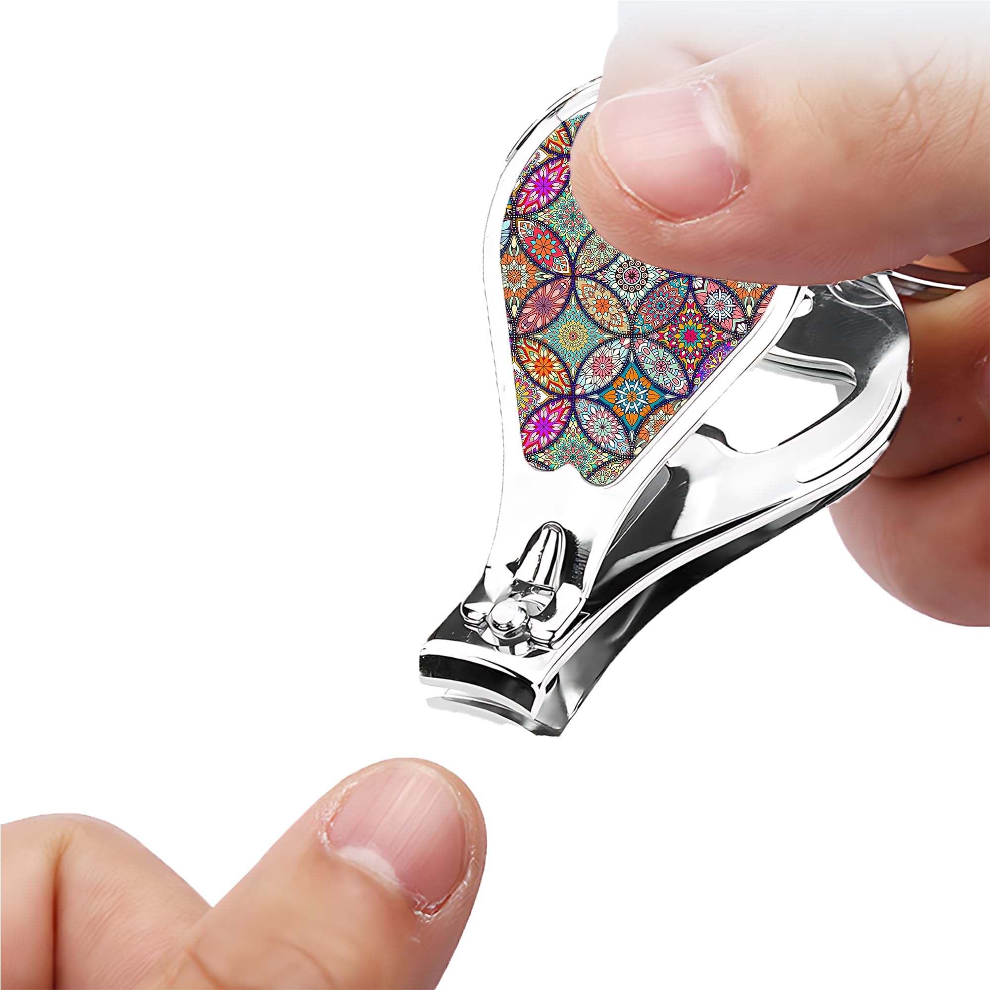 Muemigai nail clipper with keychain and bottle opener for travel.