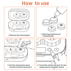 Compact travel case with accessories for lens cleaning