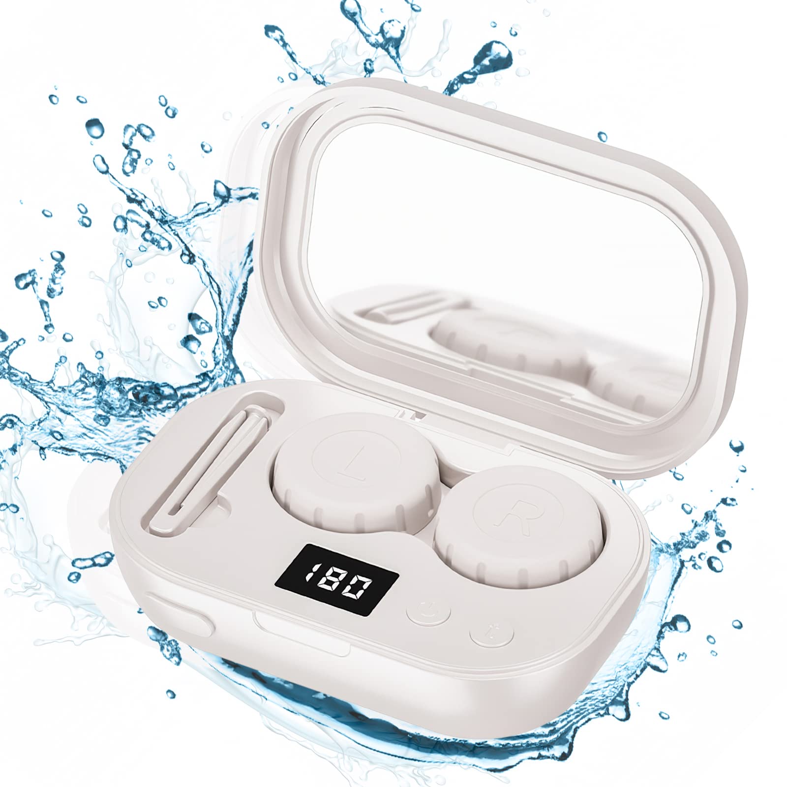 Portable white MUGLE cleaner for travel and home use