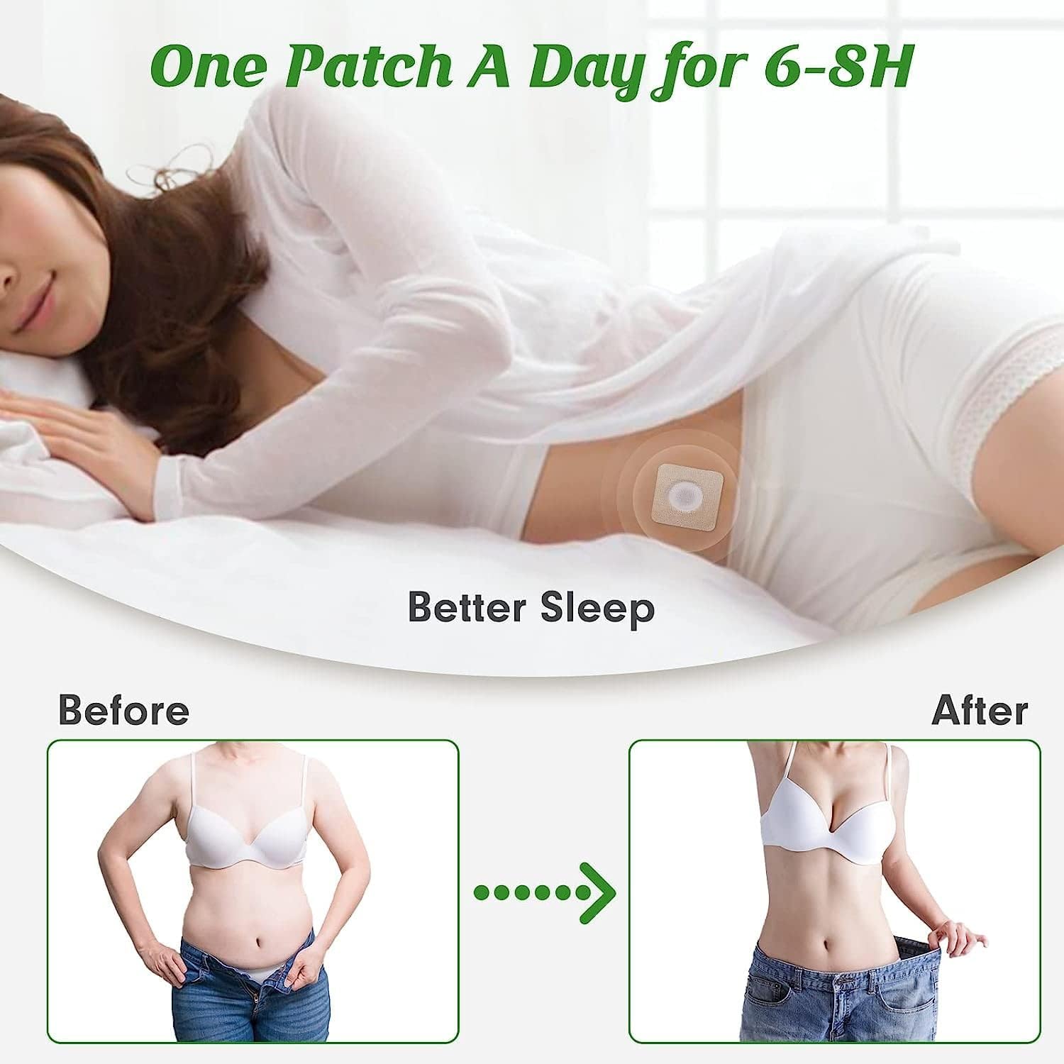 Set of Mugwort Belly Patches and belly stickers