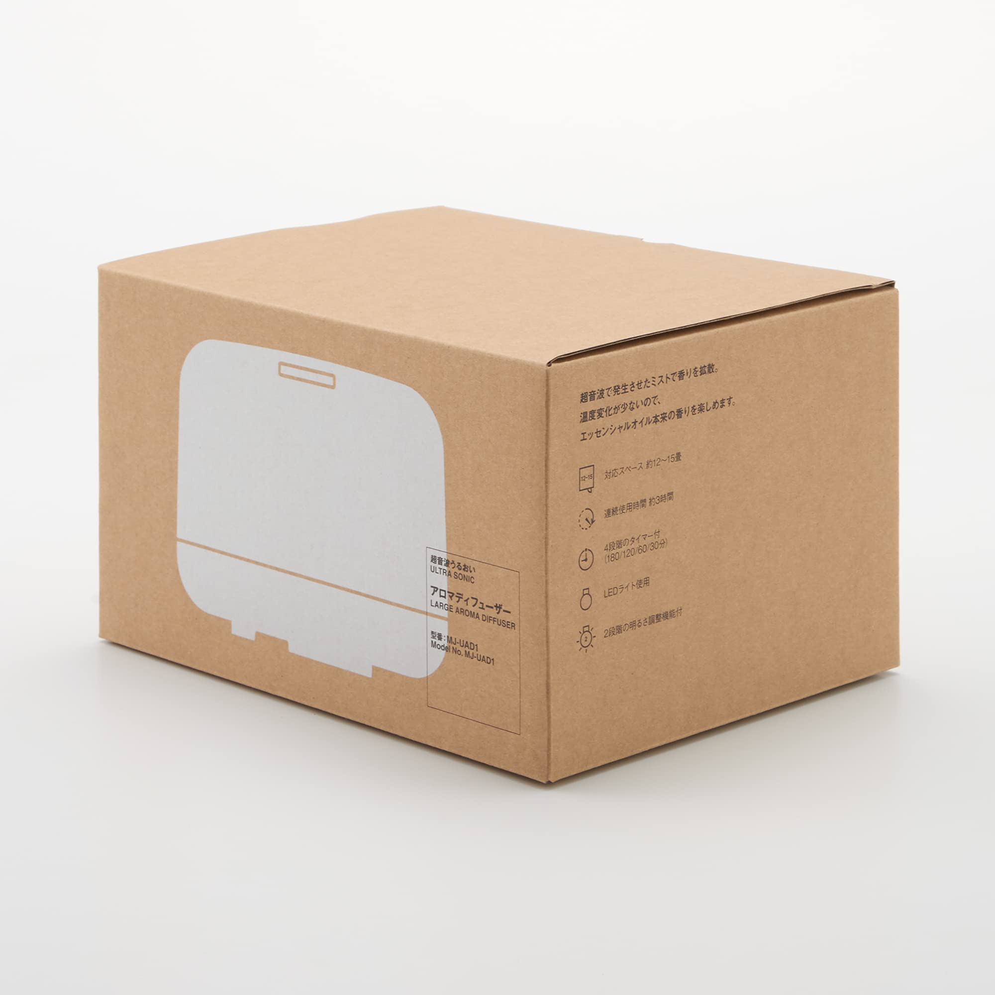 Muji MJ-UAD1 diffuser power cord length ensures flexible placement