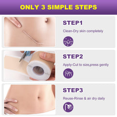 MUKBEA scar tape remains waterproof and breathable during workouts.