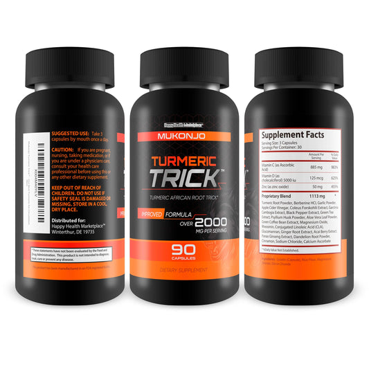 Mukonjo Turmeric Trick packaging front view