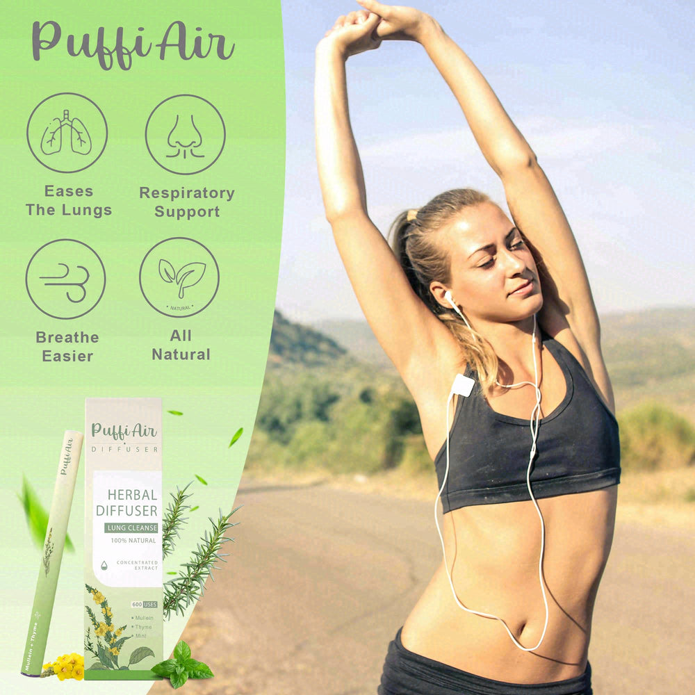 Mullein diffuser in hand for portable use
