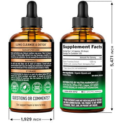 Bottle of mullein drops with Made in USA indication