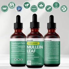 Gluten-free and GMO-free labeling on bottle