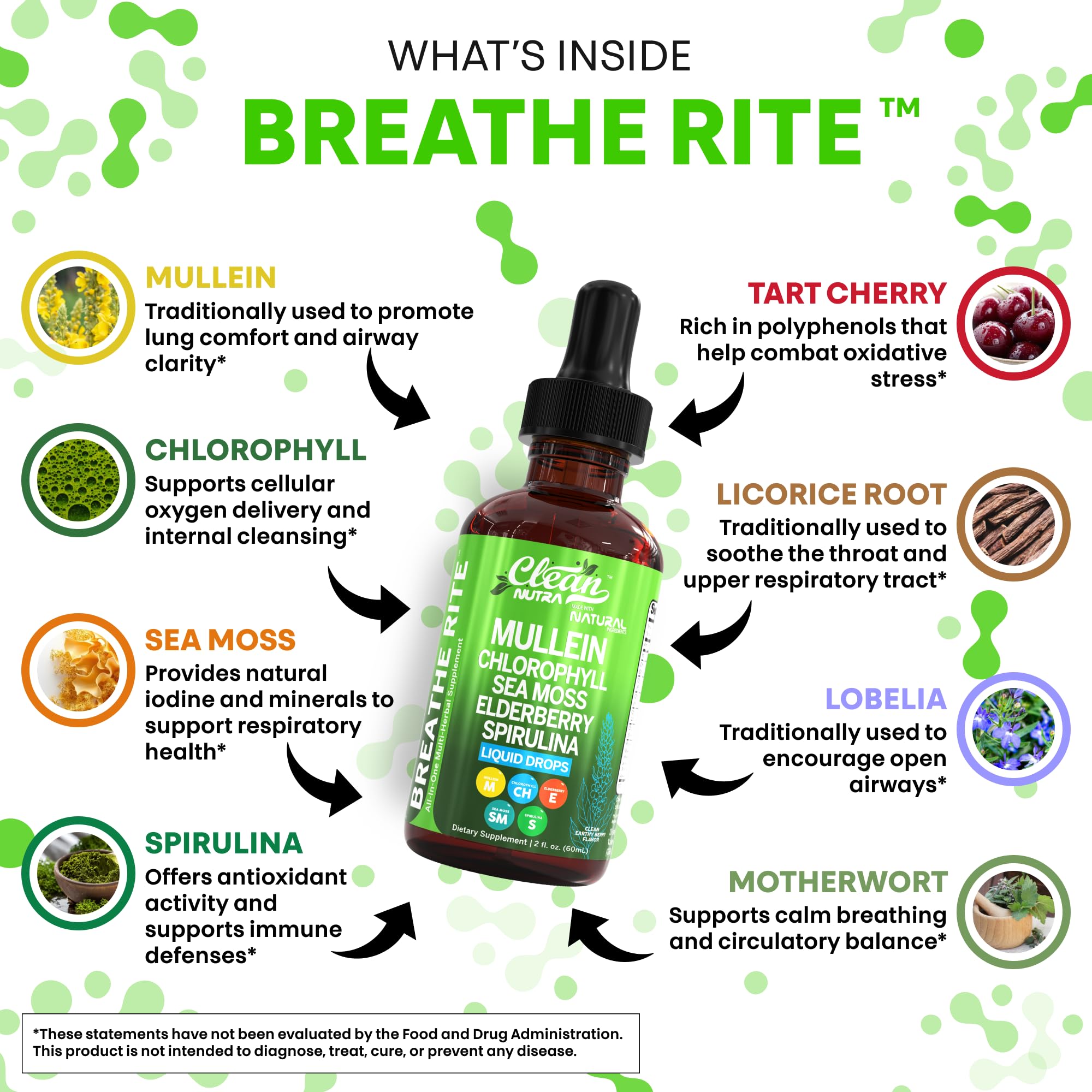 Mullein extract with chlorophyll and marshmallow root
