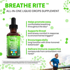 Herbal lung health tincture close-up of dropper