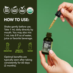 2 oz bottle packaging for Mullein Drops for Lungs