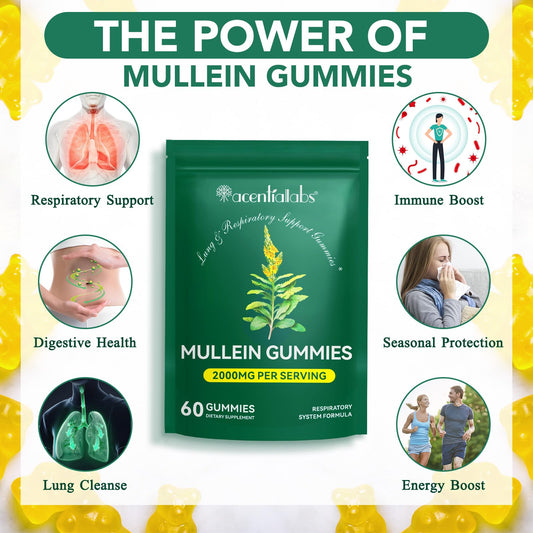Close-up of mango-flavored mullein gummies
