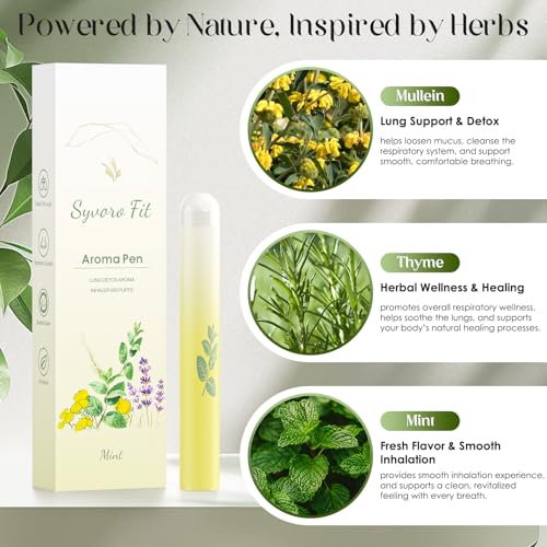 Herbal blend ingredients: mullein, thyme, and mint