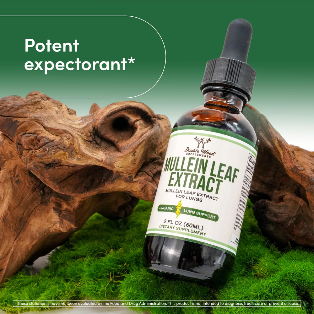 Close-up of Mullein Leaf Extract ingredients