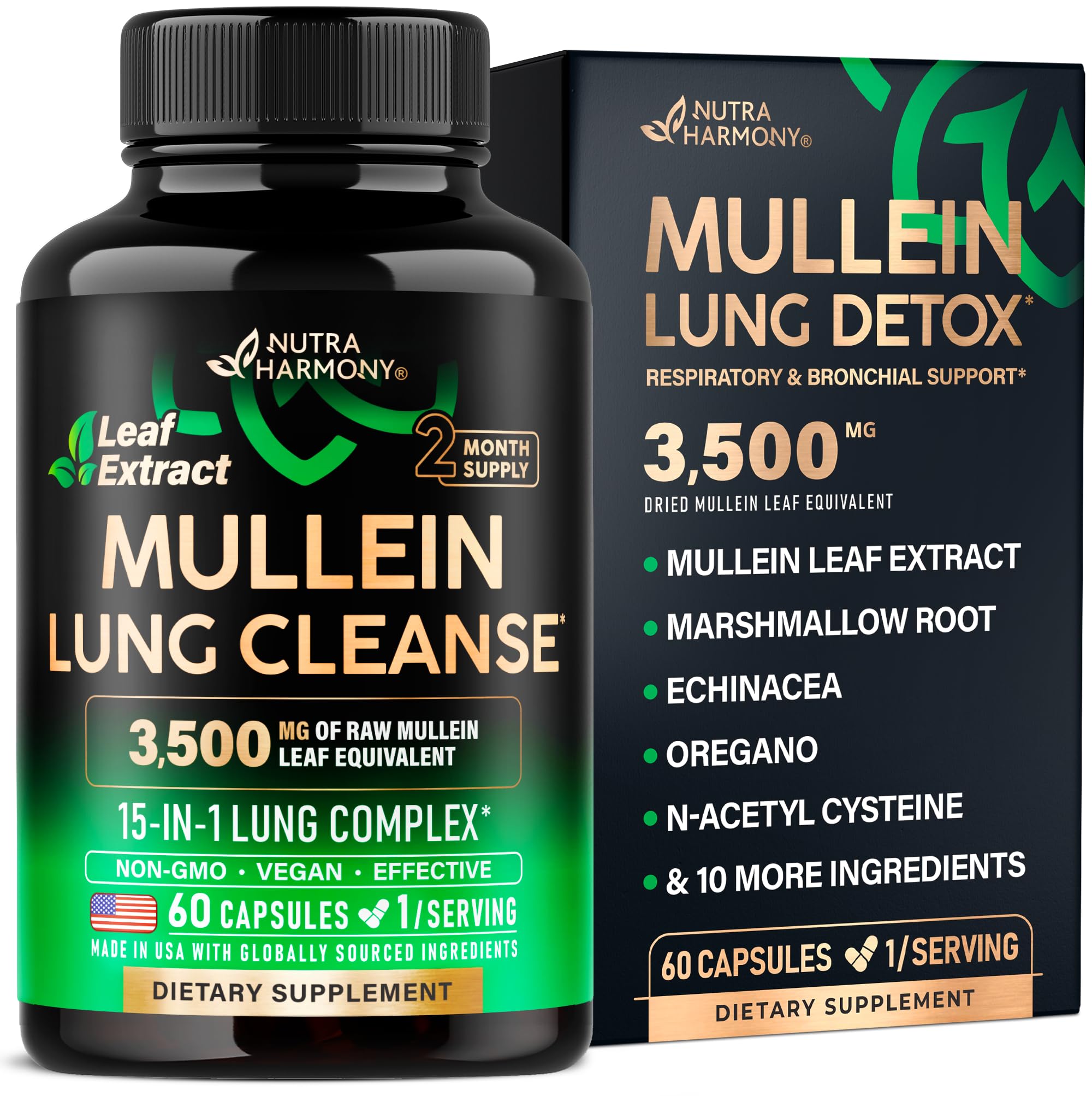 Mullein leaf extract for lung detox