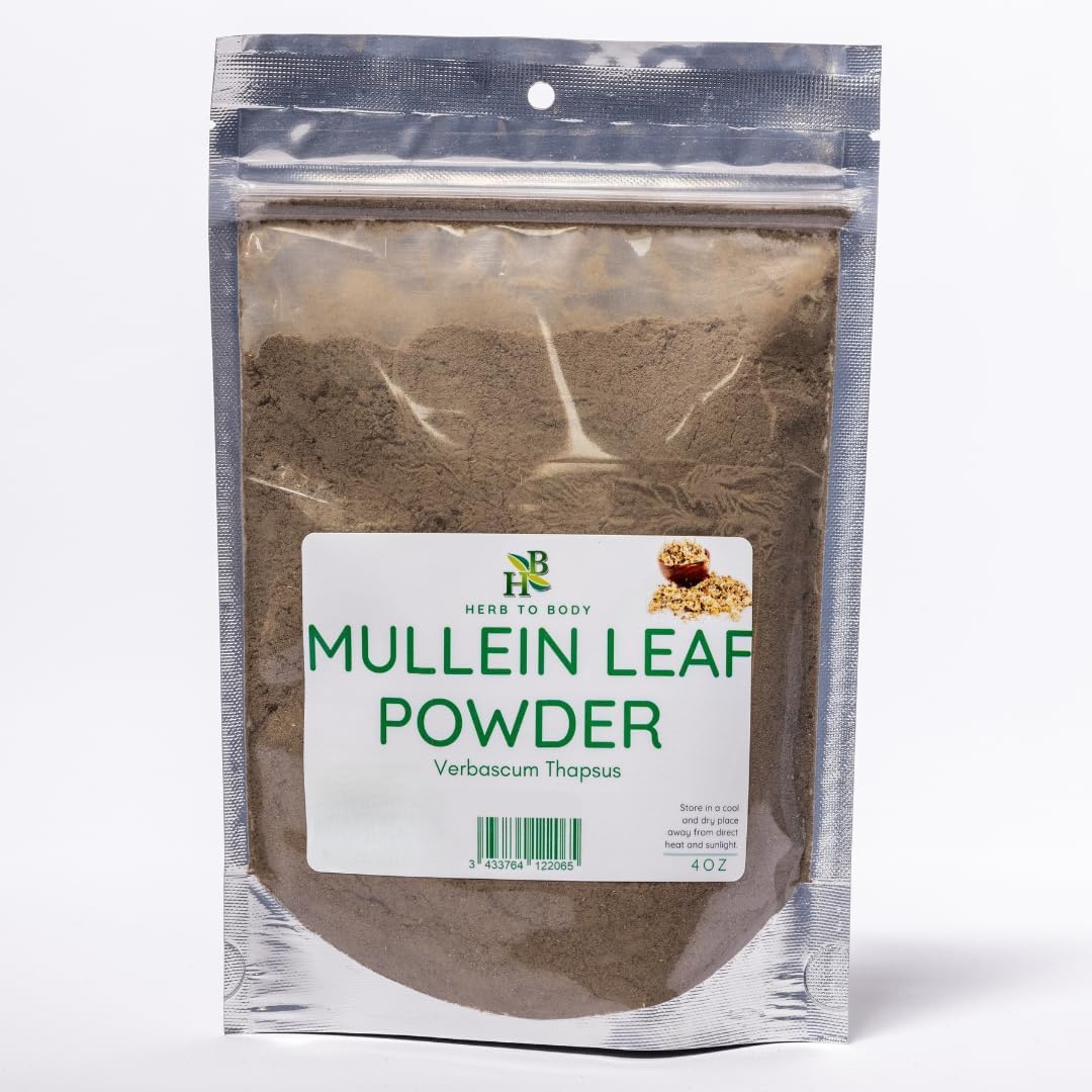 Mullein leaf powder (Verbascum Thapsus) – 4oz, wildcrafted