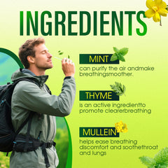 Herbal blend of mullein, thyme and mint