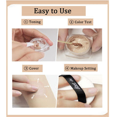 MULPG concealer blends with skin texture for natural finish.