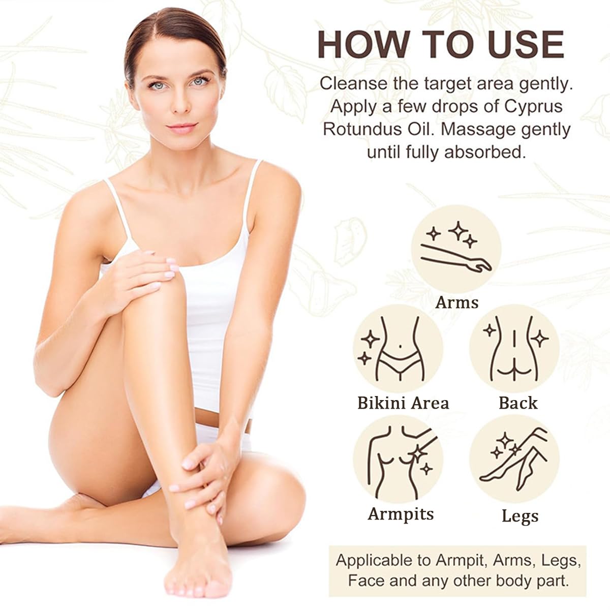 Nourishing texture illustration highlighting deep hydration from MULPG Cyperus Rotundus Oil.