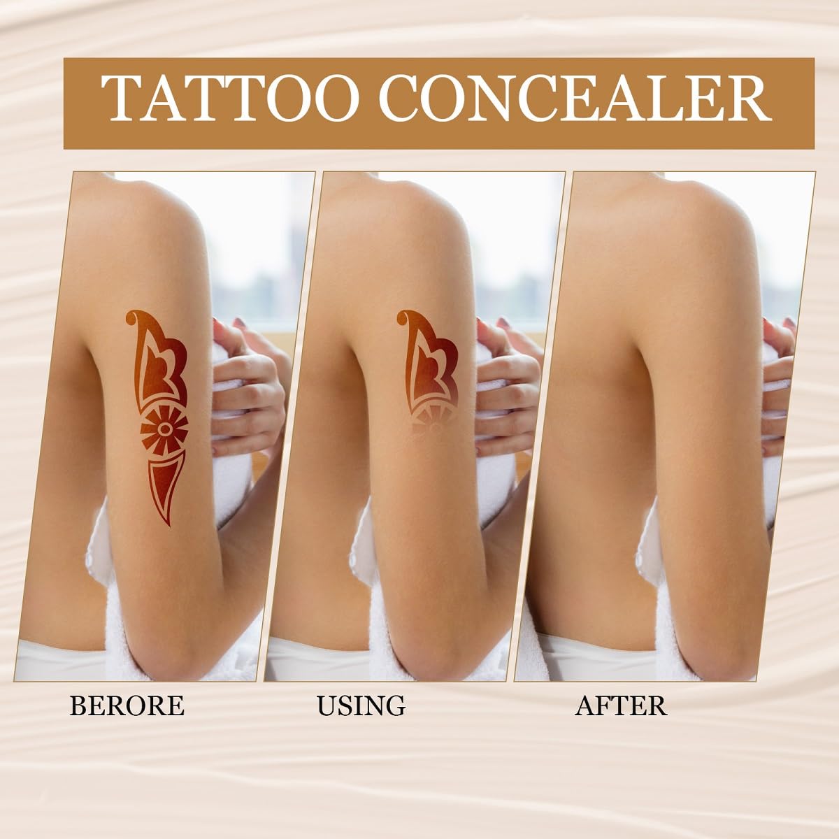 MULPG tattoo concealer in light shade for natural skin blending.