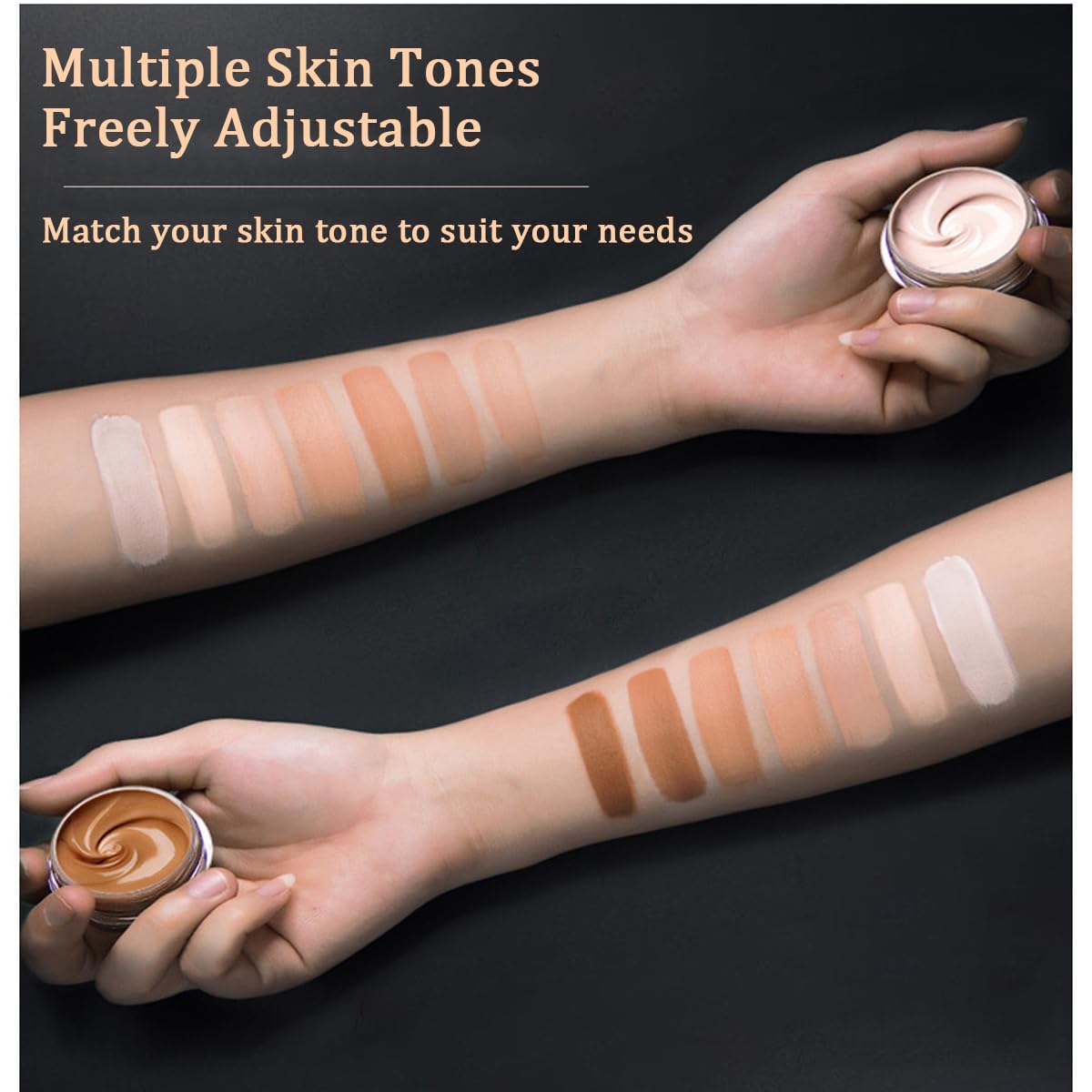 MULPG toning kit helps blend colors for more skin tones.