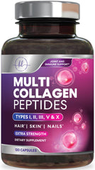 Multi Collagen 2400 mg bottle with 120 capsules
