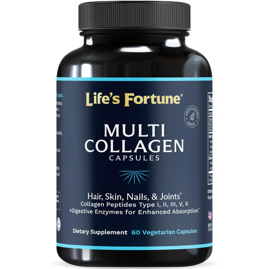 Bottle of Multi Collagen Capsules Unflavored – 60 capsules