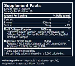 Close-up of hydrolyzed collagen capsules (unflavored)