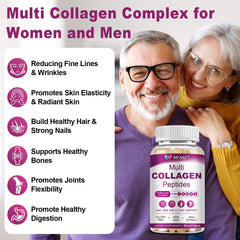 Close-up of hydrolyzed collagen softgel capsules
