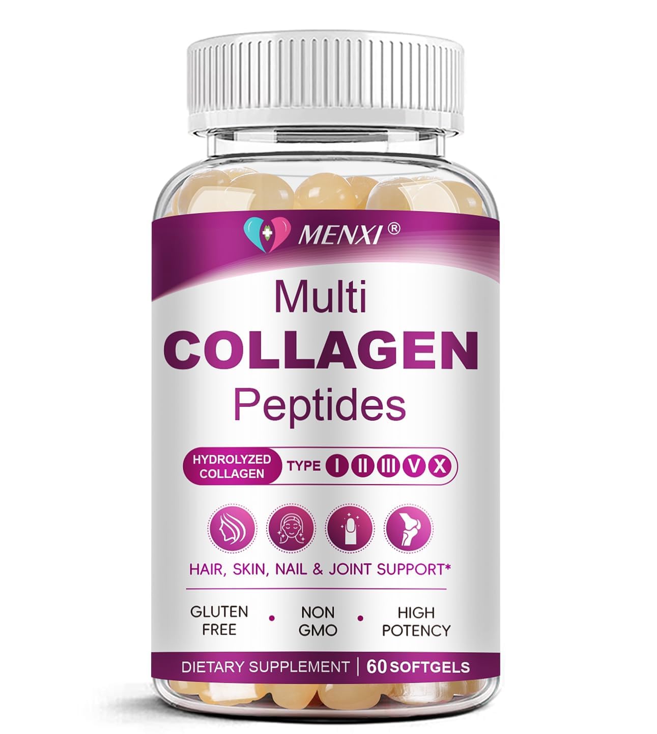 Multi Collagen Peptides Softgels 60-count hero image