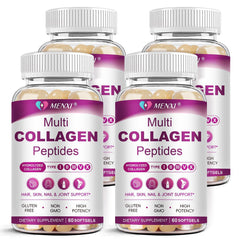 Front view of Multi Collagen Peptides Softgels bottle