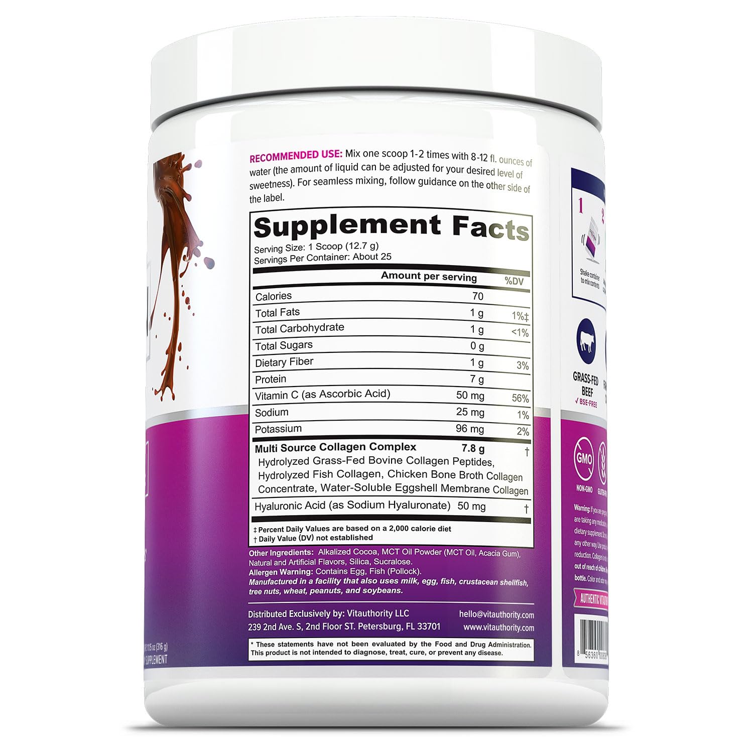 Ingredient sources: pasture-raised grass-fed beef, wild-caught fish, and farm-raised chicken