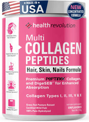 Front view of Multi Collagen Protein Powder bottle