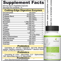Multi-enzyme complex for fat, carbohydrate, and protein digestion