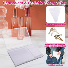 Multi-purpose fragrance test cards for perfumes