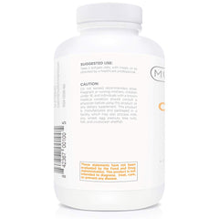 Non-GMO, wild-caught fish oil label and purity icons