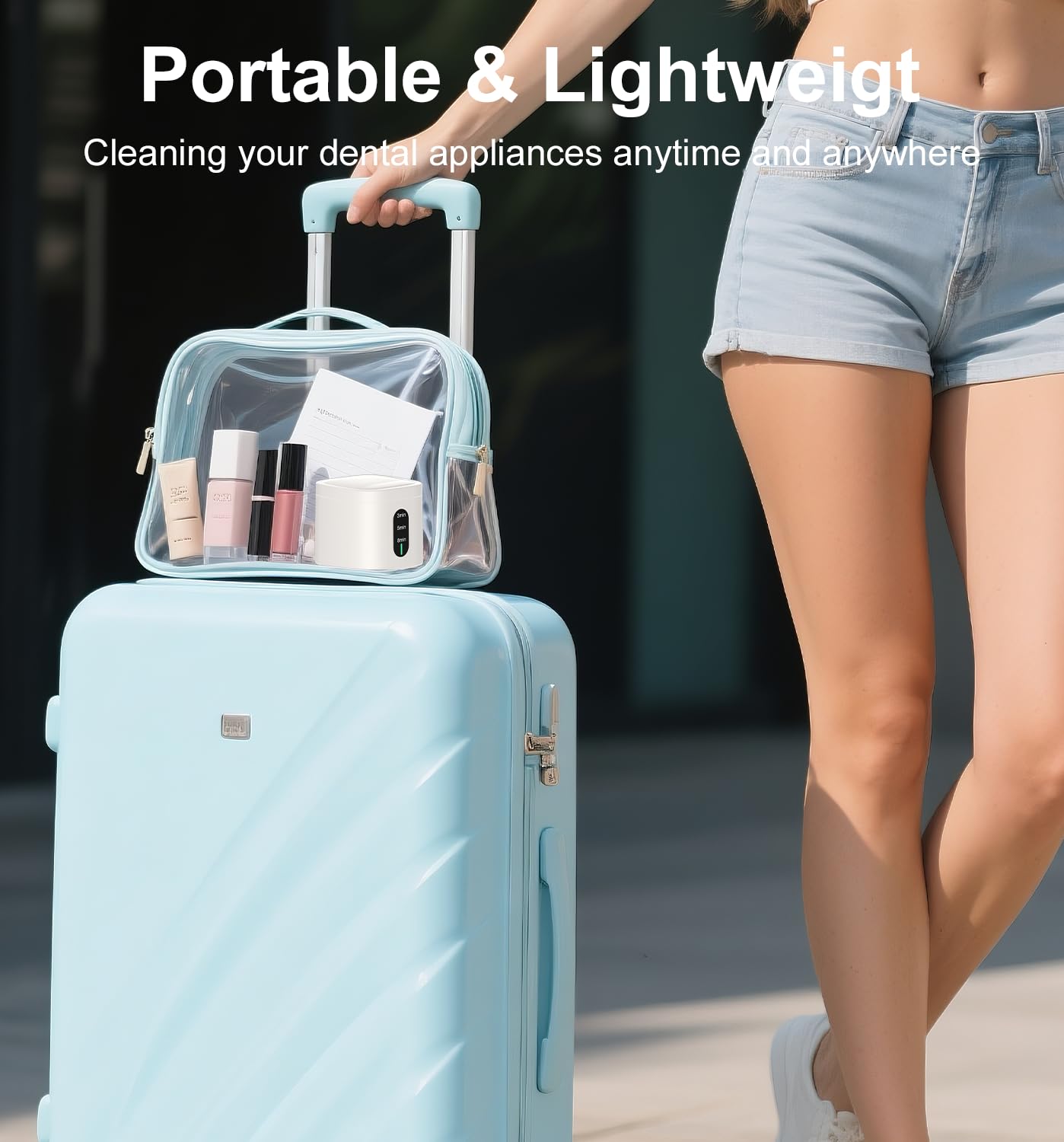 All-in-one cleaner for dentures, braces, aligners, night guards, and jewelry