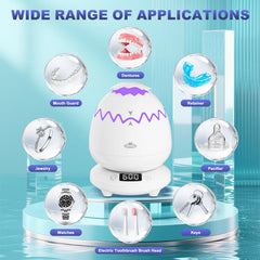 Cleaner suitable for dentures, retainers, aligners and jewelry