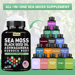 Multimineral Sea Moss supplement with Ashwagandha