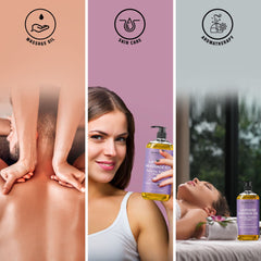 Multipurpose lavender oil for body massage, skin, and hair
