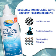Graphic illustrating multipurpose cleaning action of the solution