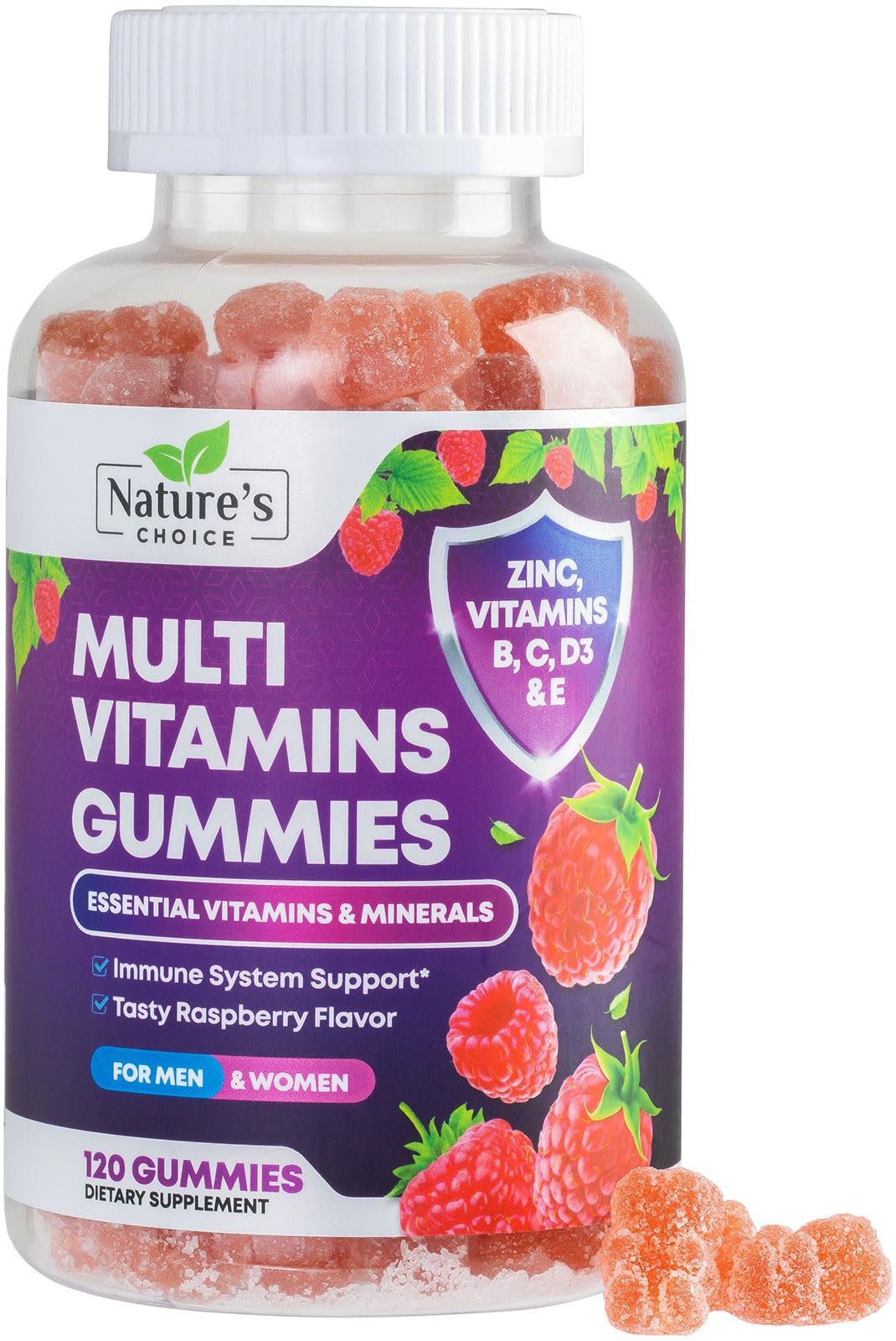 Bottle of adult multivitamin gummies