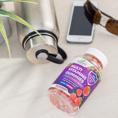 Naturally flavored vegetarian gummy vitamins