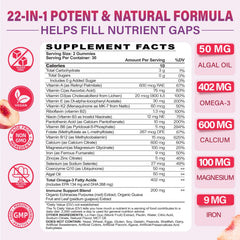 Bottle and gummy pack for women 50+ multivitamin