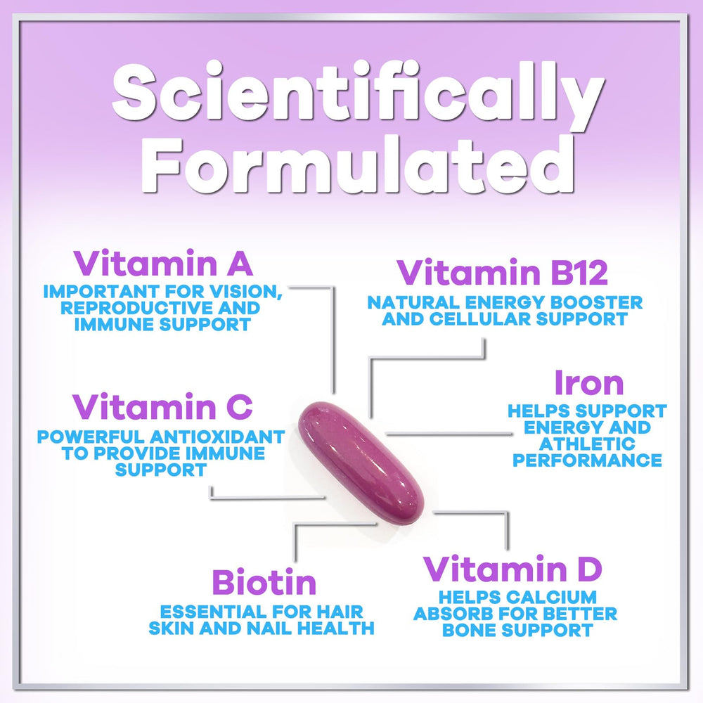 Biotin and zinc icon representing beauty benefits for hair, skin and nails