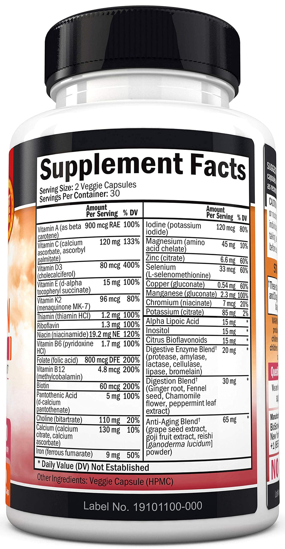 Purity tested and allergen-free labeling