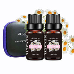 MUMAZYL Chamomile oil in amber bottle two-pack for pure aromatics.